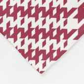 Couverture Polaire Rouge blanc cristallin Plaid : Tweeter Tartan (Coin)