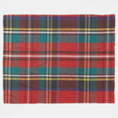 Couverture Polaire Rouge blanc jaune vert Tartan Plaid (Devant (Horizontal))