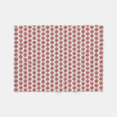 Couverture Polaire Rouge Blanc Peppermenthe Swirl Monnaie Noël (Devant (Horizontal))