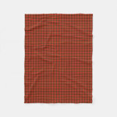 Couverture Polaire Rouge brillant et citron vert Noël Plaid (Devant)