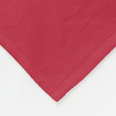 Couverture Polaire Rouge cardinal -monogrammé (Coin)