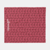 Couverture Polaire Rouge Chute de Chute Feuille Fleece (Devant (Horizontal))