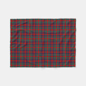 Couverture Polaire Rouge clair et bleu plaid McGowan Tartan (Devant (Horizontal))