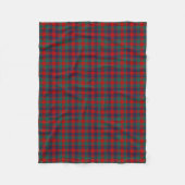 Couverture Polaire Rouge clair et bleu plaid McGowan Tartan (Devant)