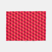 Couverture Polaire Rouge cubé (Devant (Horizontal))