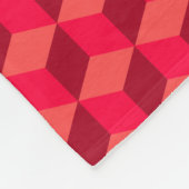 Couverture Polaire Rouge cubé (Coin)