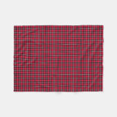 Couverture Polaire Rouge de cerise et plaid sportif noir (Devant (Horizontal))