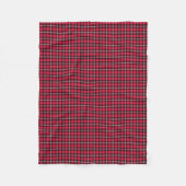Couverture Polaire Rouge de cerise et plaid sportif noir (Devant)