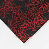 Couverture Polaire Rouge Et Noir (Coin)