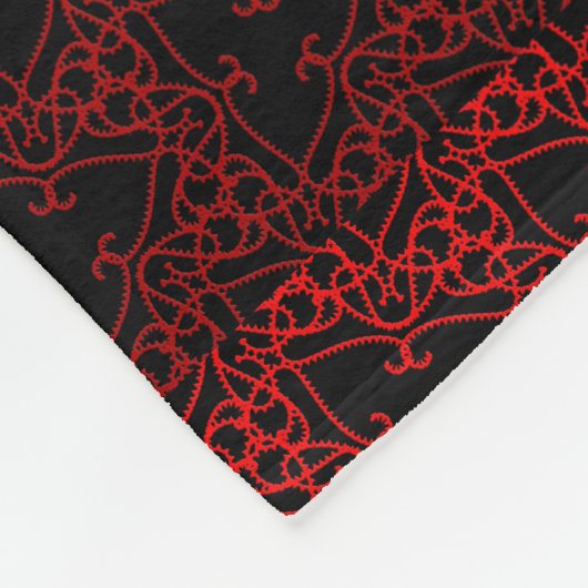 Couverture Polaire Rouge Et Noir (Coin)