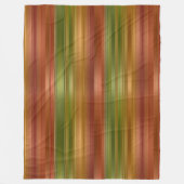 Couverture Polaire Rouge et vert rayé (Devant)