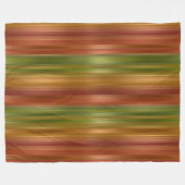 Couverture Polaire Rouge et vert rayé (Devant (Horizontal))