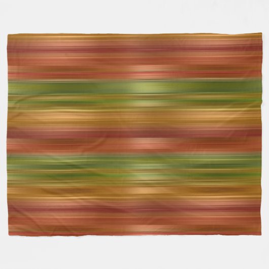 Couverture Polaire Rouge et vert rayé (Devant (Horizontal))