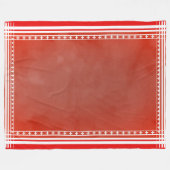 Couverture Polaire Rouge Inspiré du Danemark (Devant (Horizontal))