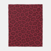 Couverture Polaire Rouge Léopard (Devant)