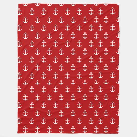 Couverture Polaire Rouge nautique (Devant)