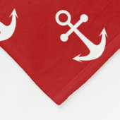 Couverture Polaire Rouge nautique (Coin)