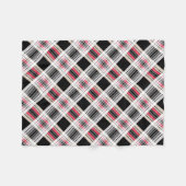 Couverture Polaire Rouge noir blanc plaid (Devant (Horizontal))
