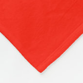 Couverture Polaire Rouge, noir, rayure noire et blanche (Coin)