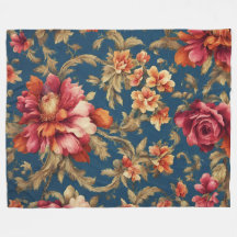 Rouge opulent italien, Fleurs blanches Feuille d'o