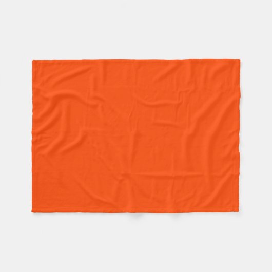 Couverture Polaire Rouge orange (Devant (Horizontal))