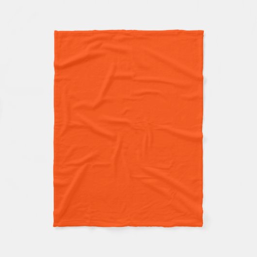 Couverture Polaire Rouge orange (Devant)