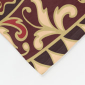 Couverture Polaire Rouge oriental : Tapis Vintage (Coin)