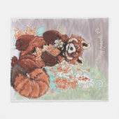 Couverture Polaire Rouge Panada Crystaline Vibes Art (Devant (Horizontal))