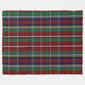 Couverture Polaire Rouge Plaid Scottish Rustique Flannel Imprimer (Devant (Horizontal))