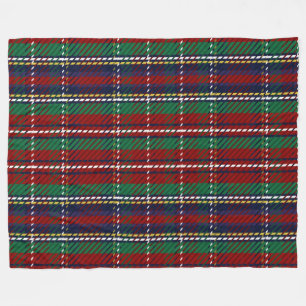 Couverture Polaire Rouge Plaid Scottish Rustique Flannel Imprimer