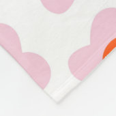 Couverture Polaire Rouge rose Tropical Floral Botanique Printemps été (Coin)