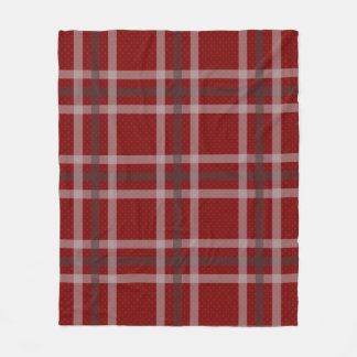 Couverture Polaire Rouge Tartan À damiers traditionnel écossais Plaid