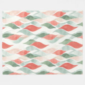 Couverture Polaire Rouge Vert Crème Menthe Blanc Noël (Devant (Horizontal))