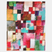 Couverture Polaire Rouge Vert et Violet, Paul Klee (Devant)