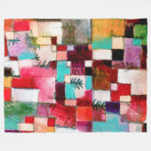 Couverture Polaire Rouge Vert et Violet, Paul Klee (Devant (Horizontal))