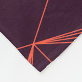 Couverture Polaire Rouge-violet, simple, élégant, graphique luxueux (Coin)