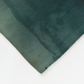 Couverture Polaire Rouille et Turquoise (Coin)