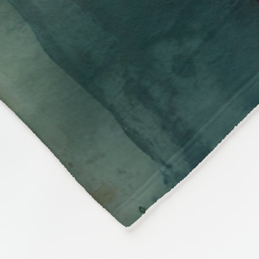 Couverture Polaire Rouille et Turquoise (Coin)