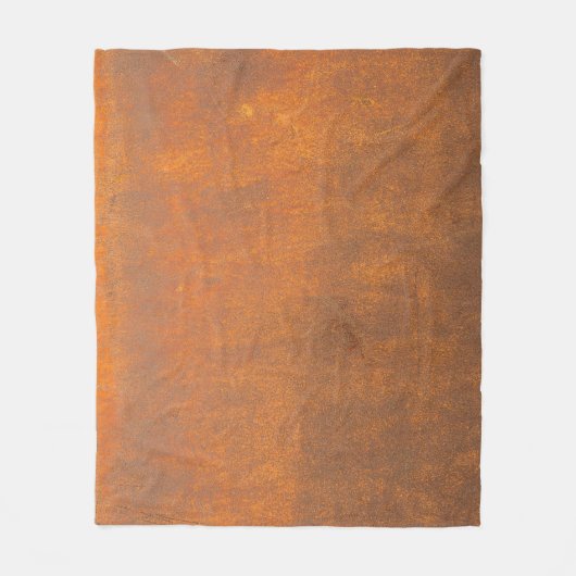 Couverture Polaire Rouille noire, texture métallique gros plan. (Devant)