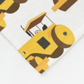 Couverture Polaire Rouleau Compacteur Construction Camion Garçons Nom (Coin)