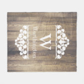 Couverture Polaire Rouleaux blancs de pays en bois de ferme (Devant (Horizontal))