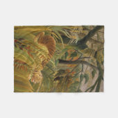 Couverture Polaire Rousseau Jungle Tropical Tiger Art (Devant (Horizontal))