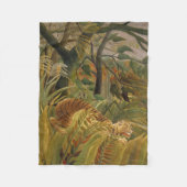 Couverture Polaire Rousseau Jungle Tropical Tiger Art (Devant)