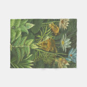 Couverture Polaire Rousseau Tropical Jungle Lion Peinture (Devant (Horizontal))