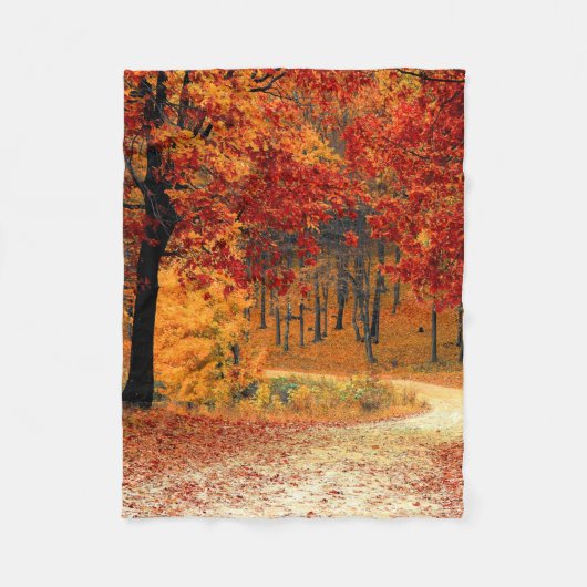 Couverture Polaire Route d'automne (Devant)