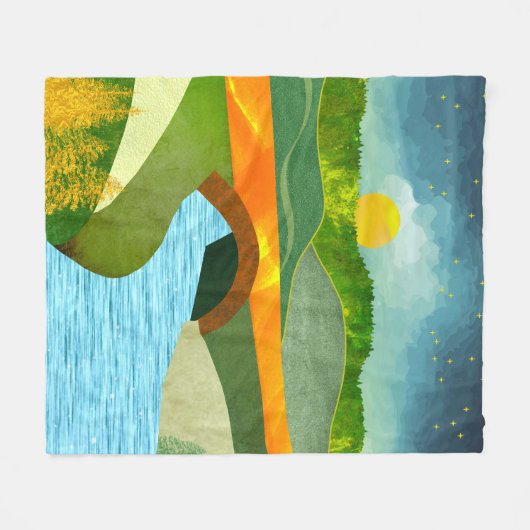 Couverture Polaire Route d'or (Devant (Horizontal))