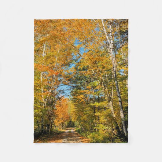 Couverture Polaire Route rurale Automne Colonnes New Hampshire (Devant)