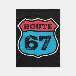 Couverture Polaire Route Vintage 67 Six Seven Mème 67e Anniversaire 8