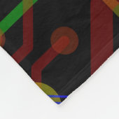 Couverture Polaire Routing Process Red Green Abstrait Modern Geeky (Coin)