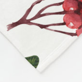 Couverture Polaire Rowan d'automne, Arrière - plan d'aquarelle brilla (Coin)